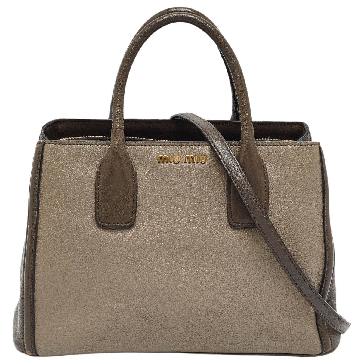 Madras leather satchel