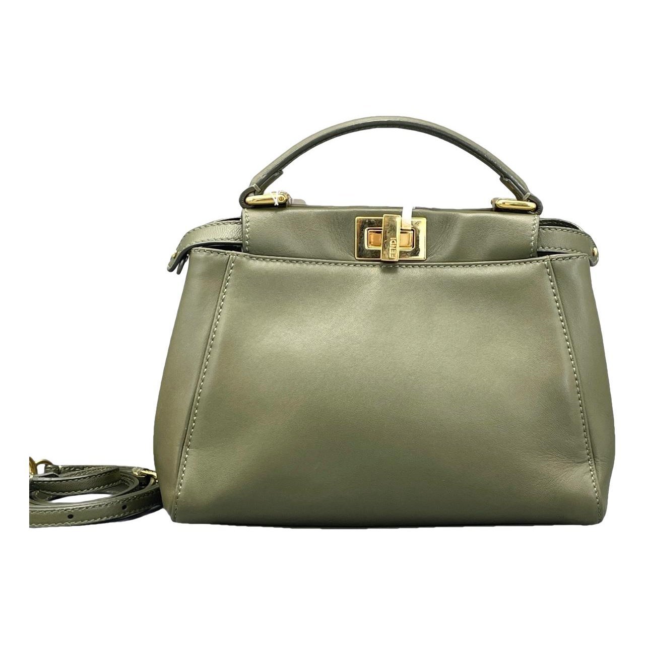Peekaboo leather handbag
