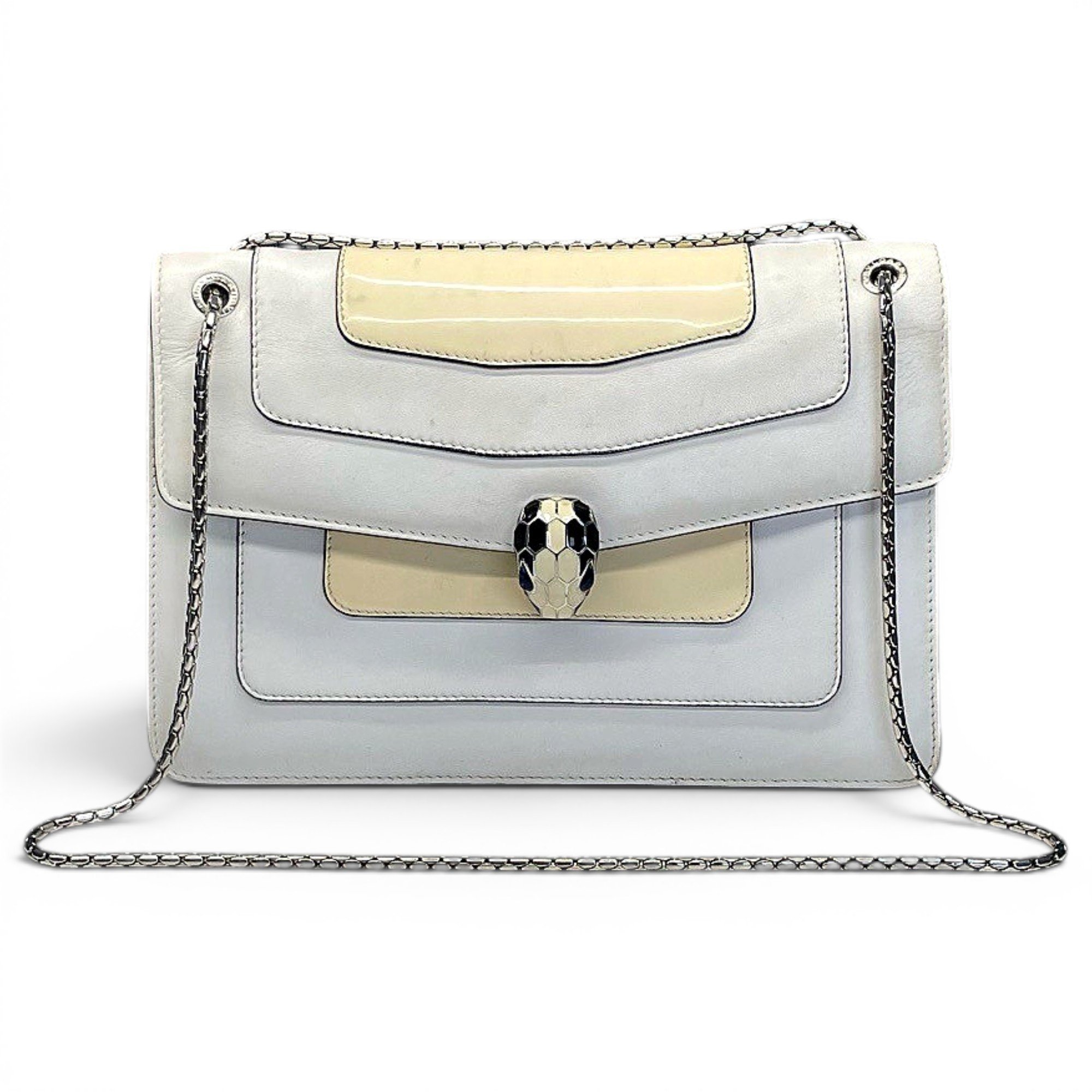 Serpenti leather handbag