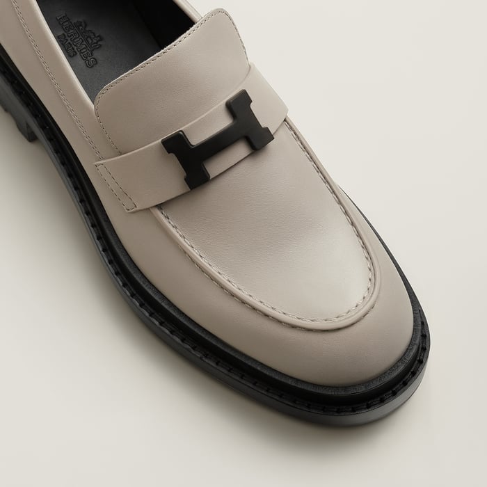 Beige Galet Louvre Loafer