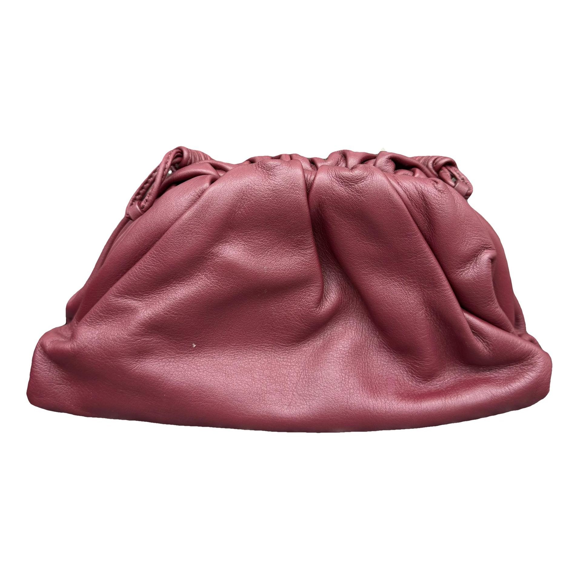 Pouch leather handbag