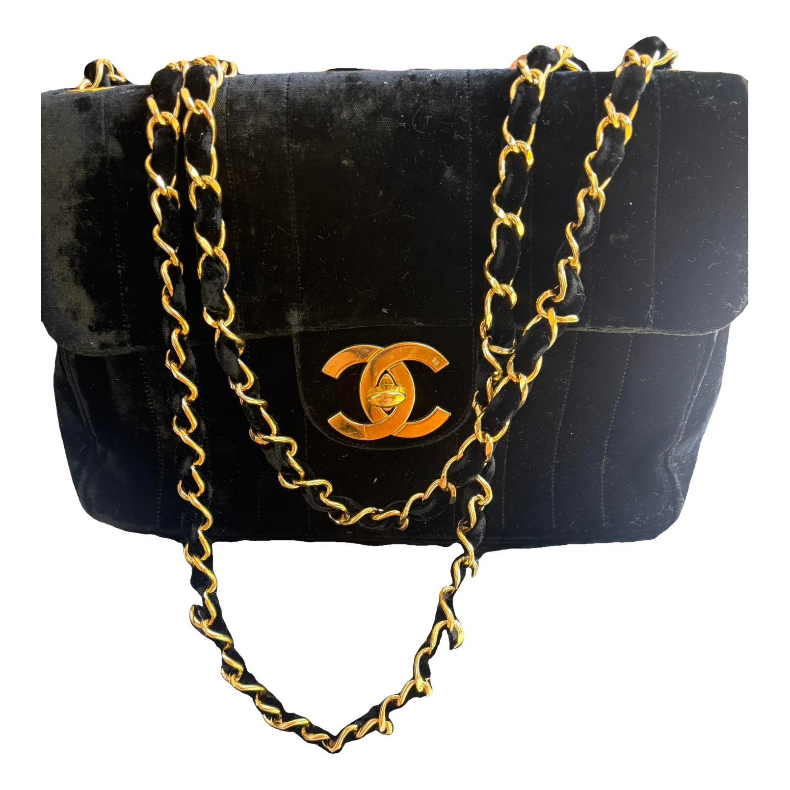 Velvet handbag