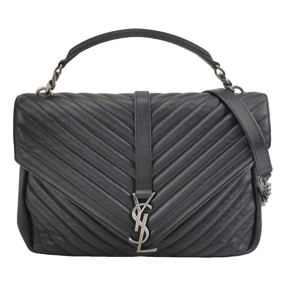 Collége monogramme leather handbag