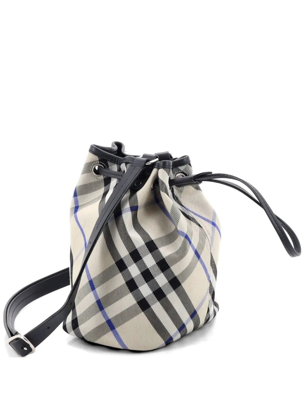 Wristlet Vintage Check Canvas Mini bucket bag