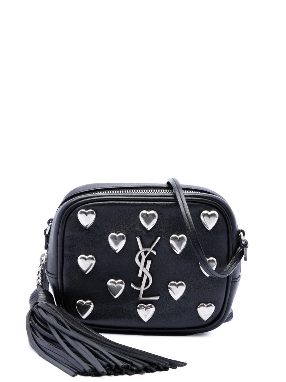 2016 Studded Calfskin Monogram Heart Blogger crossbody bag