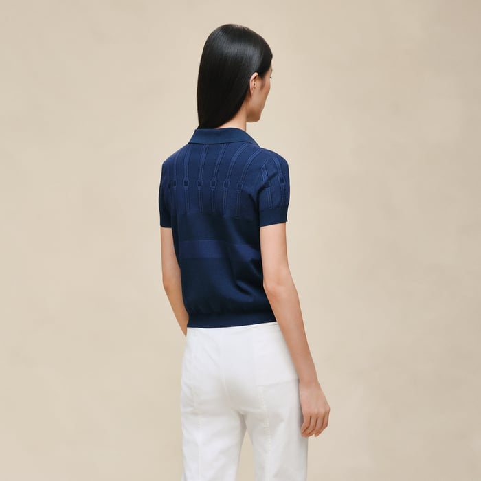 Bleu Outremer Short-sleeve Polo Shirt