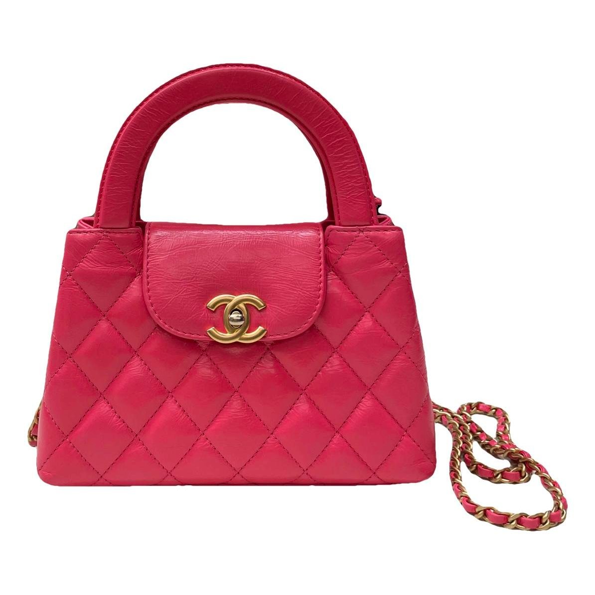 Mini Shopping leather handbag