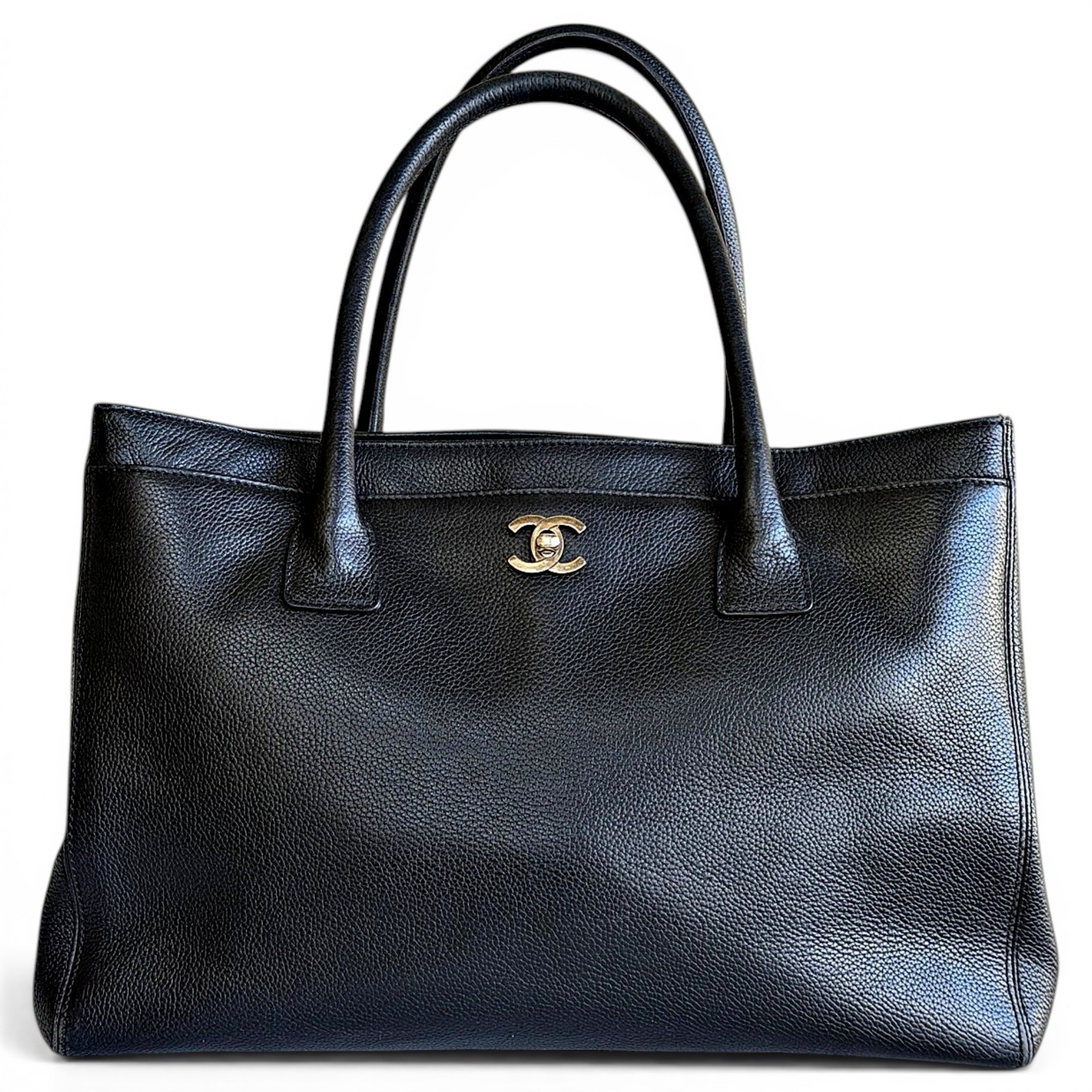 Executive leather tote