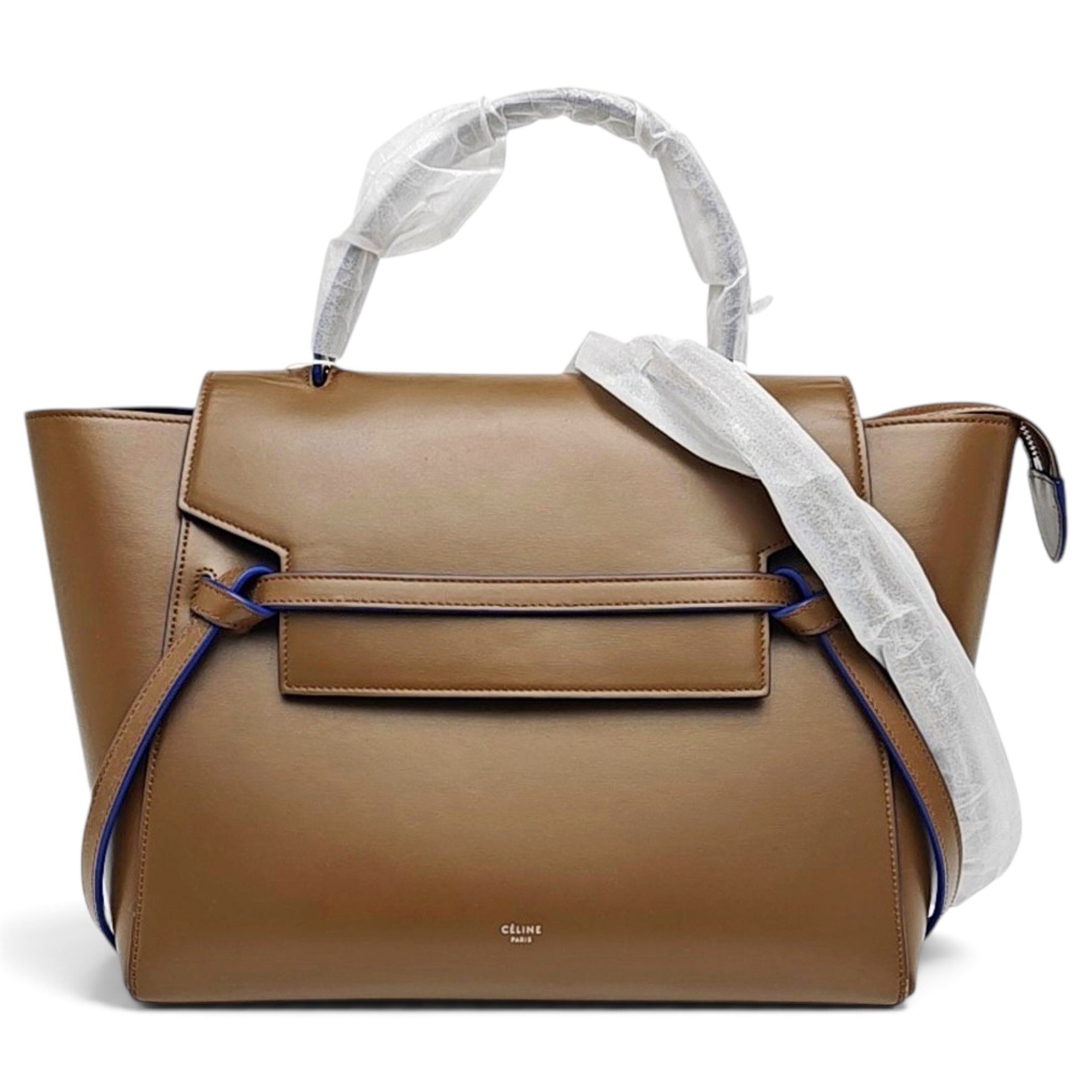 Belt leather handbag