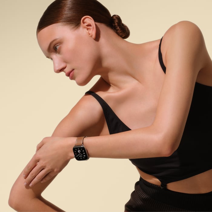 Gold Band Apple Watch Hermès Single Tour 41 MM