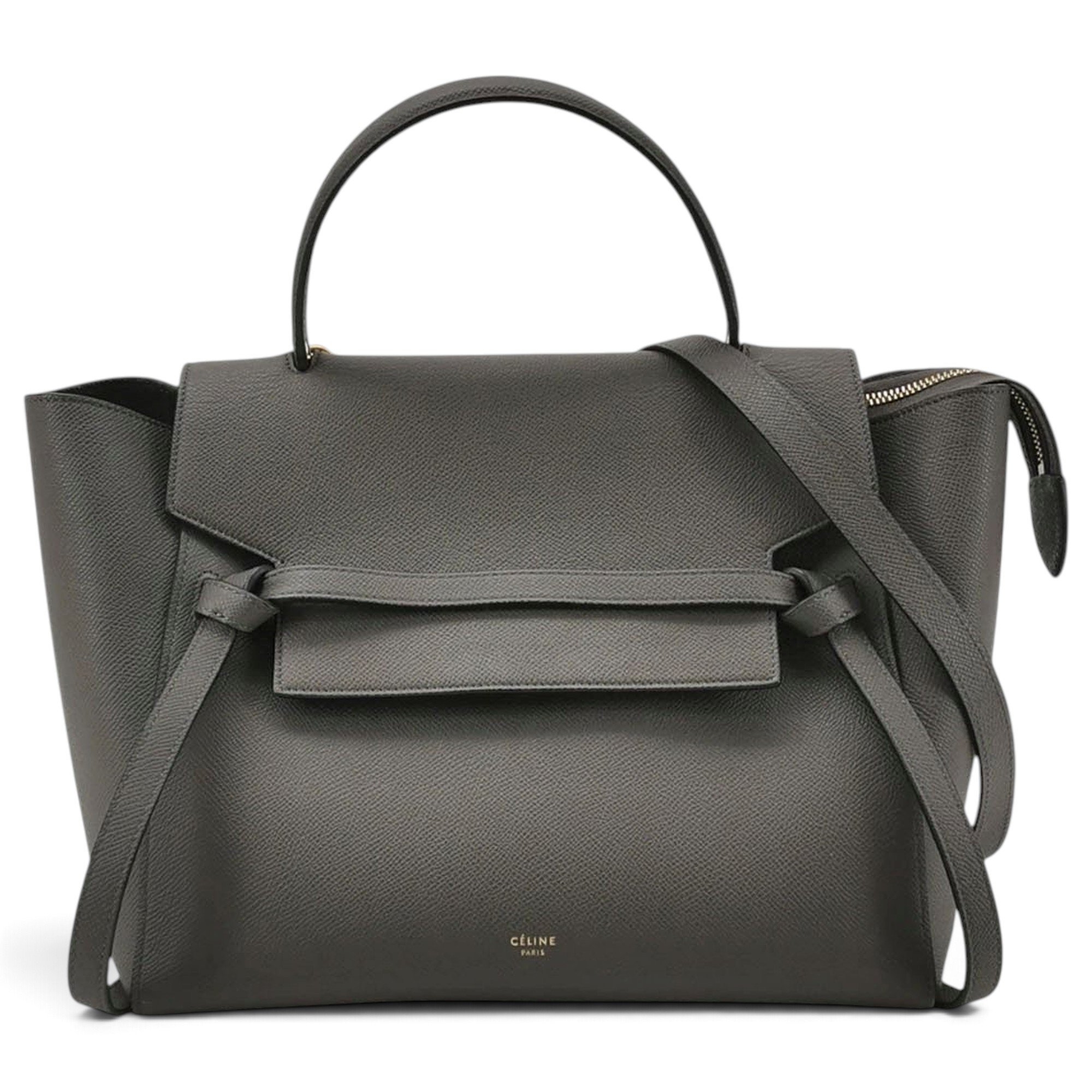 Belt leather handbag