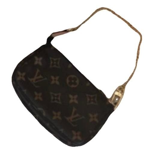 Leather clutch bag