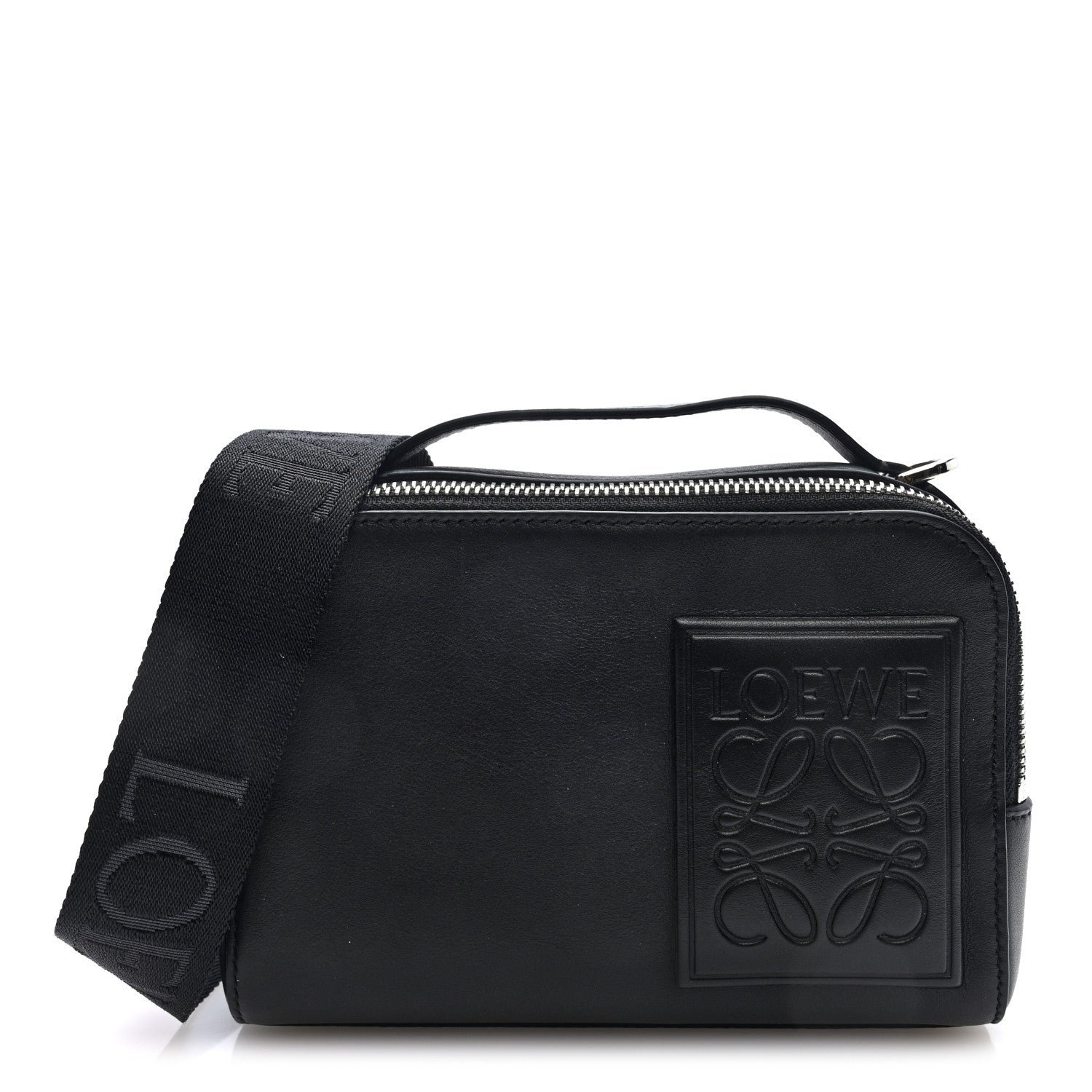 Loewe Satin Calfskin Mini Camera Bag Black