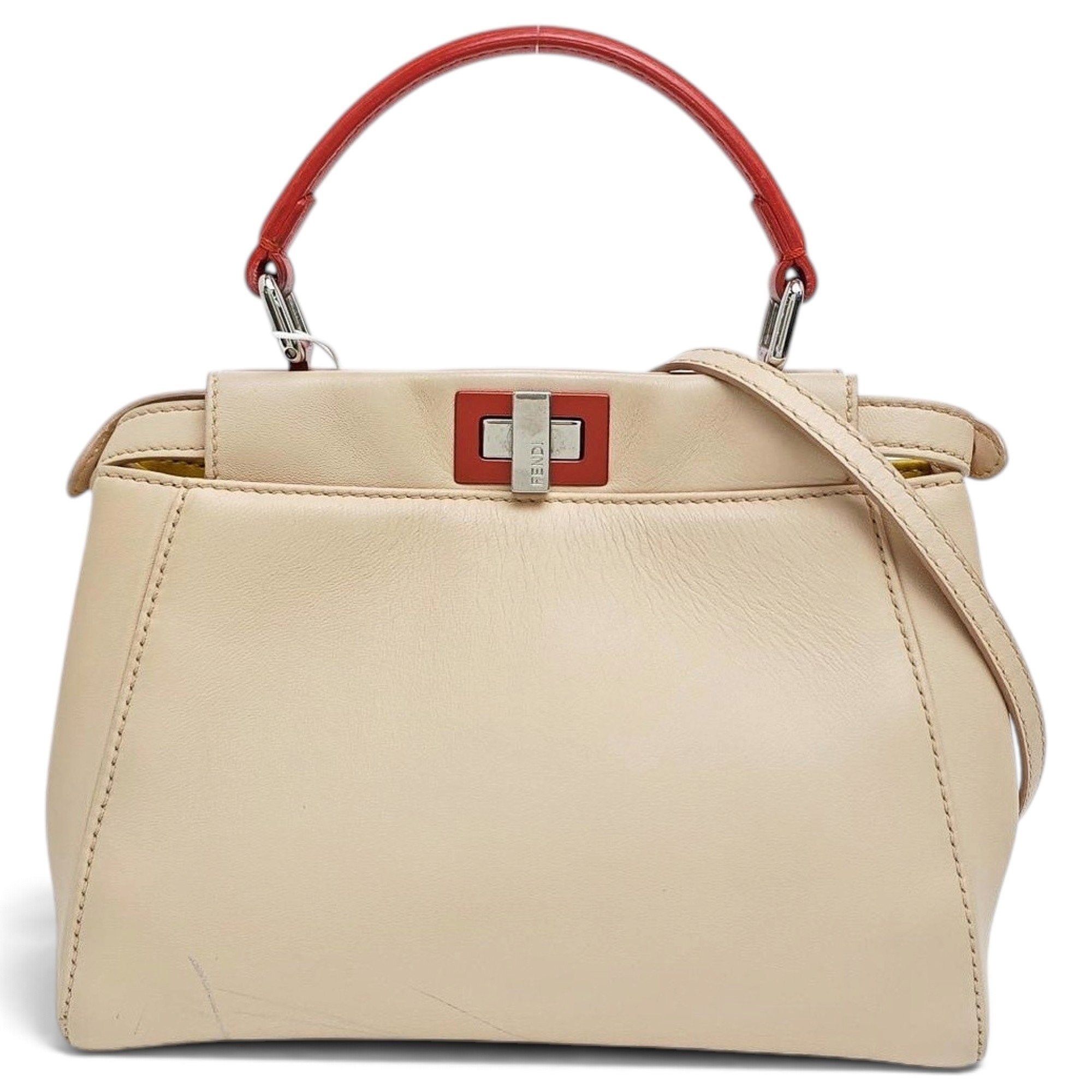Peekaboo leather handbag