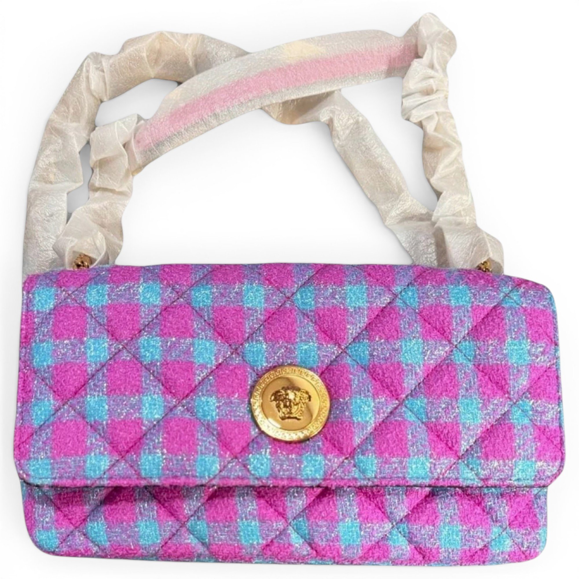 La Medusa tweed handbag