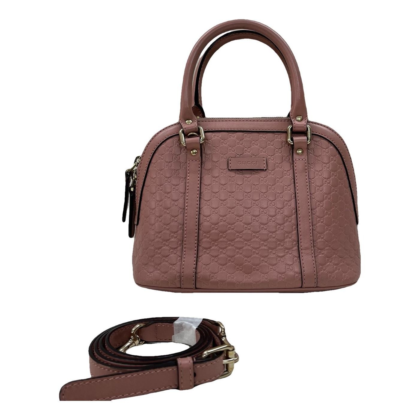 Dôme leather handbag