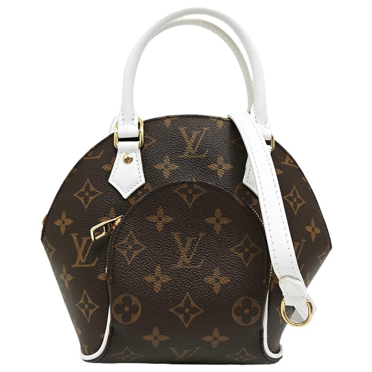 Ellipse leather handbag