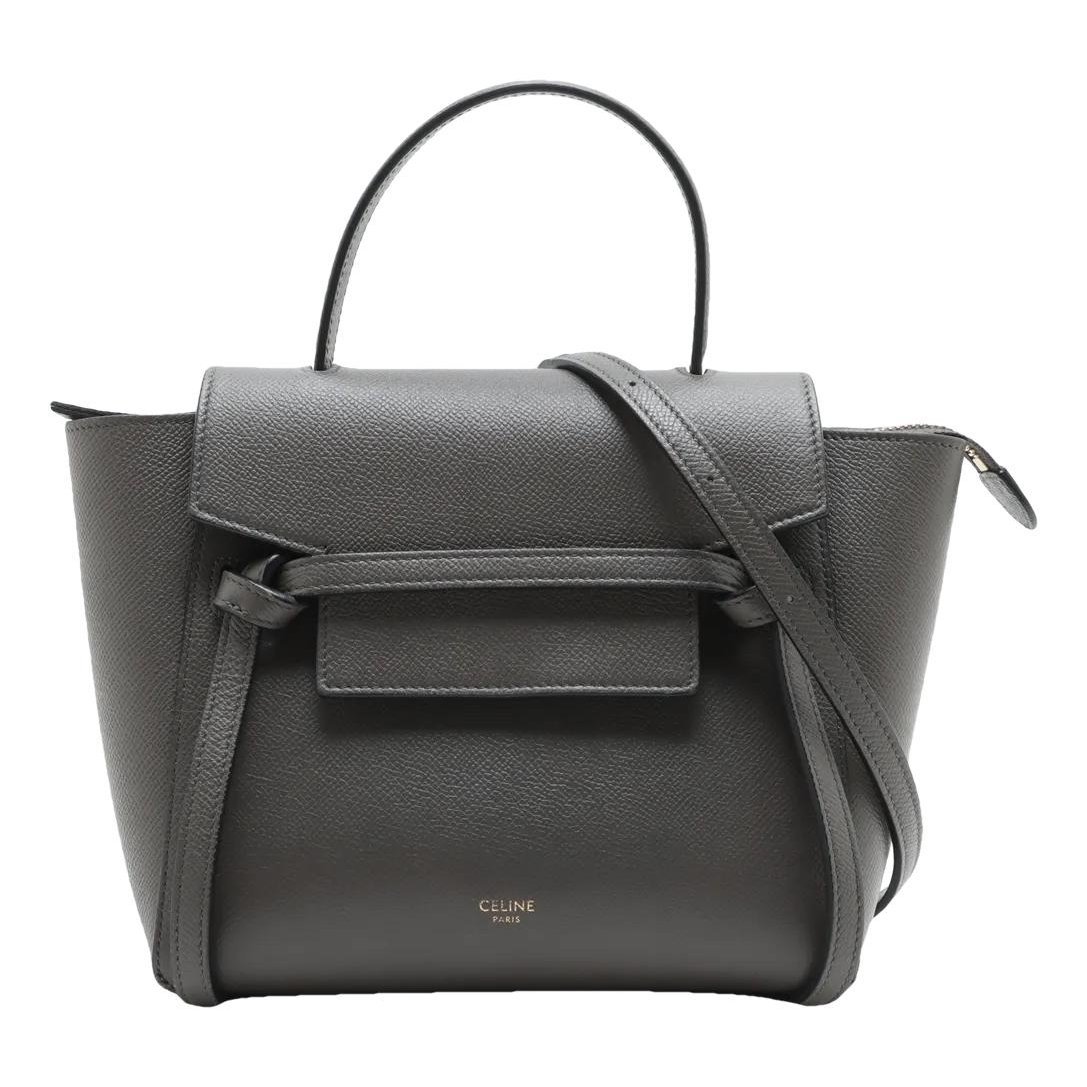 Belt leather handbag