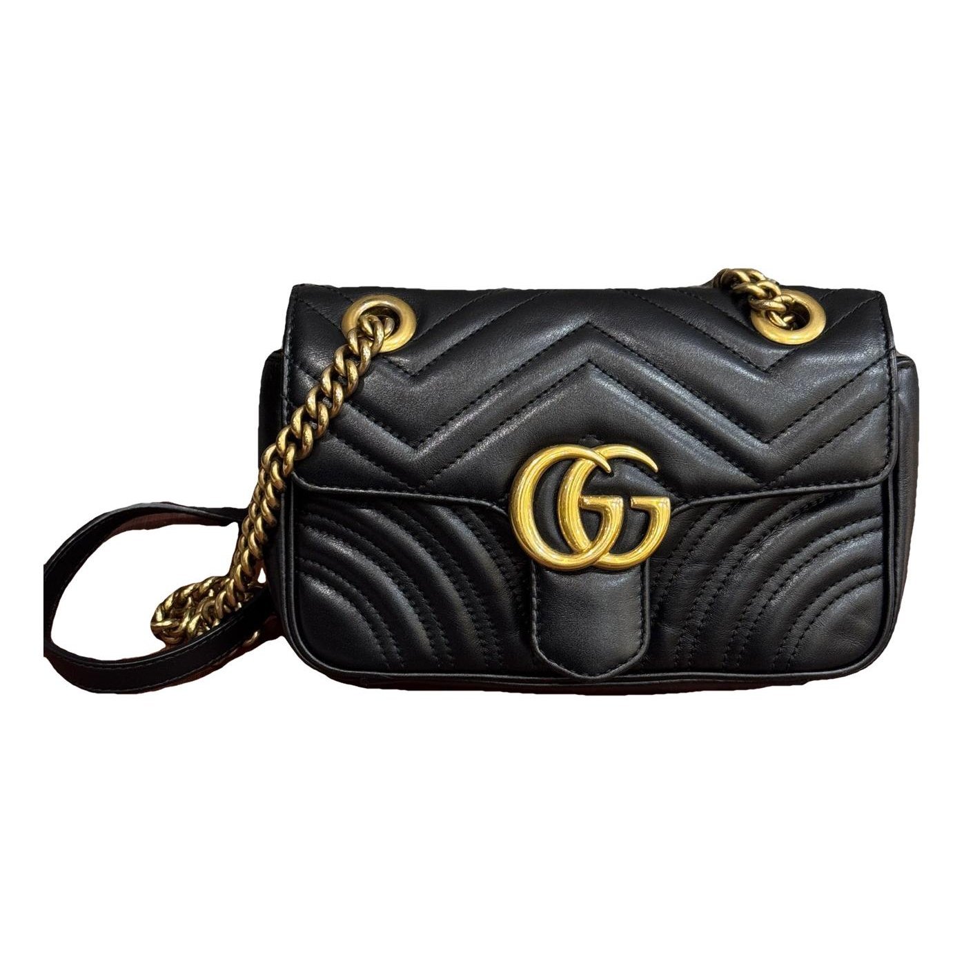 GG Marmont Flap leather handbag