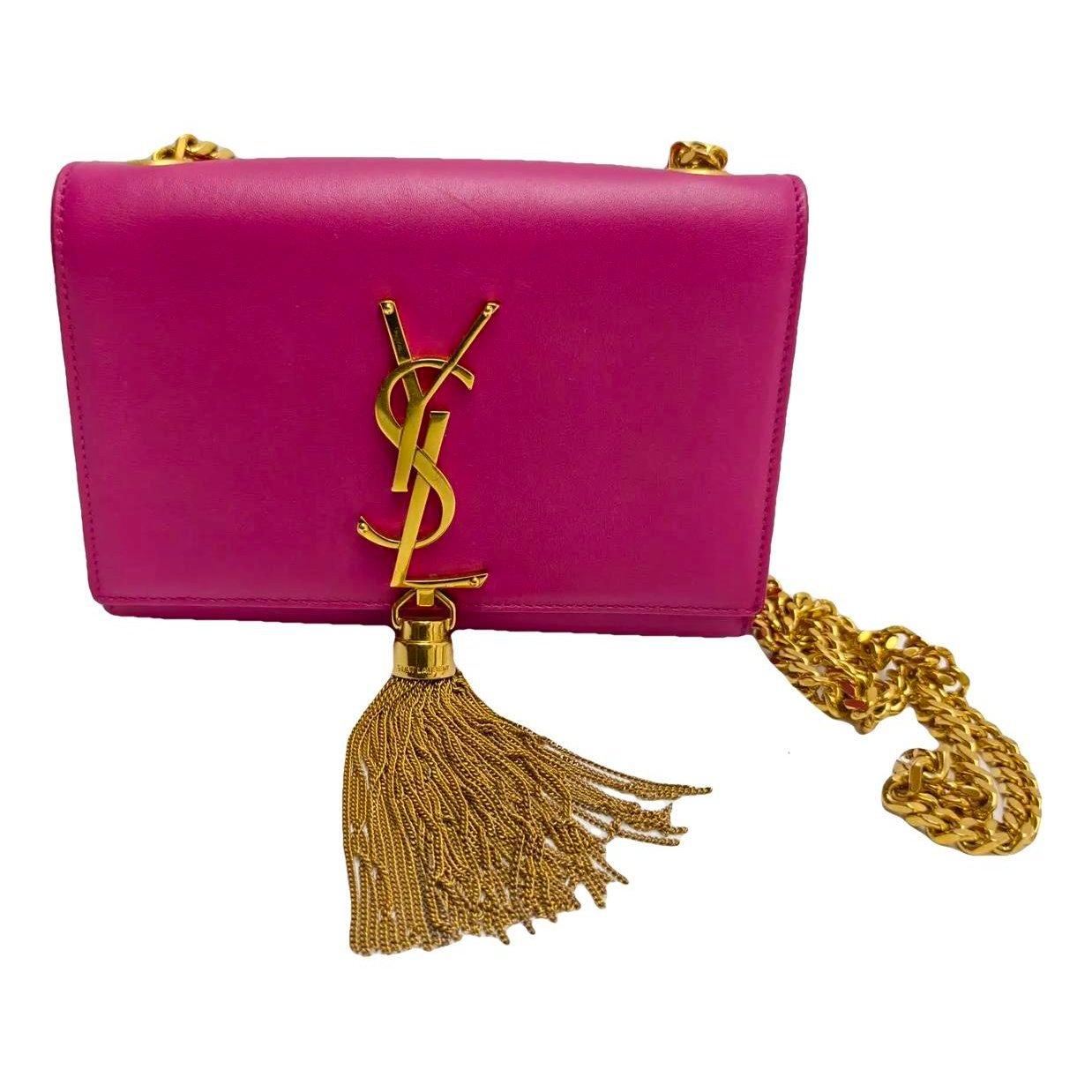 Pompom Kate leather handbag