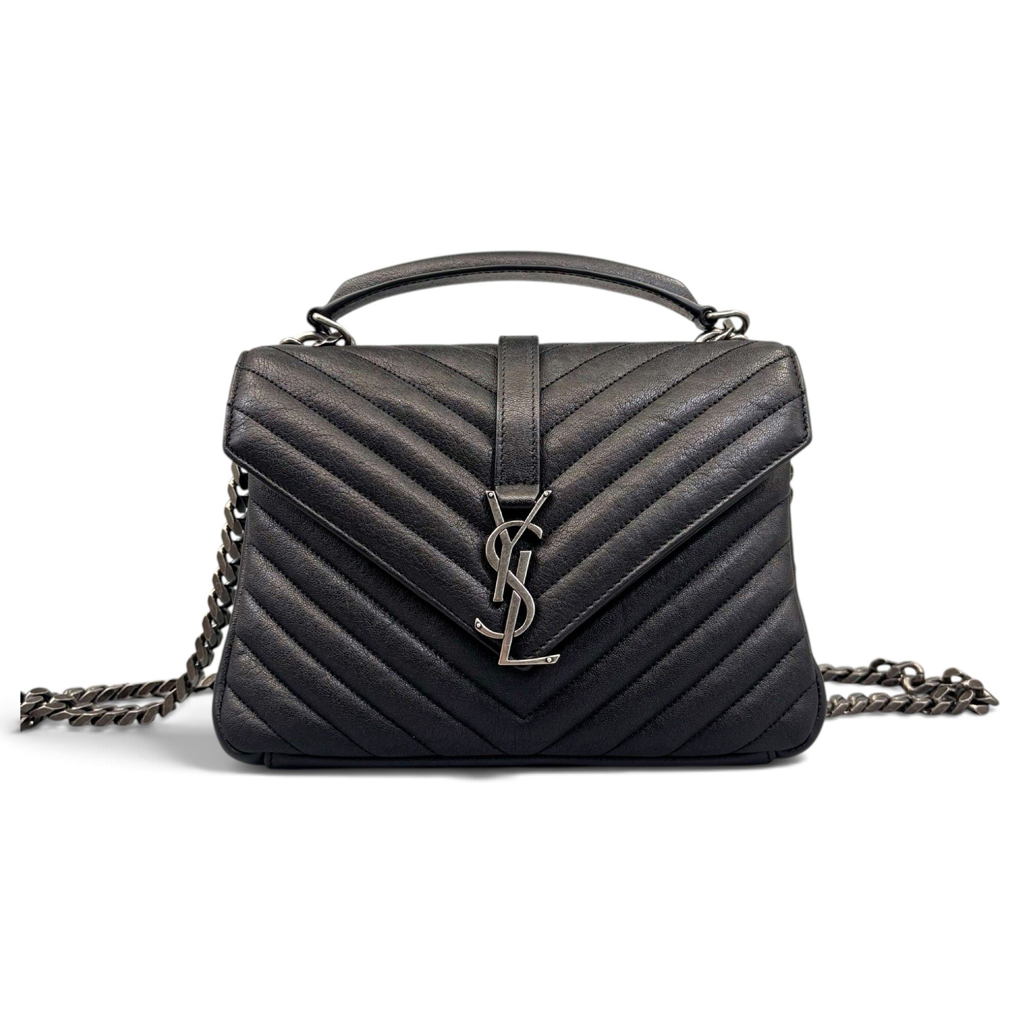 Collége monogramme leather handbag