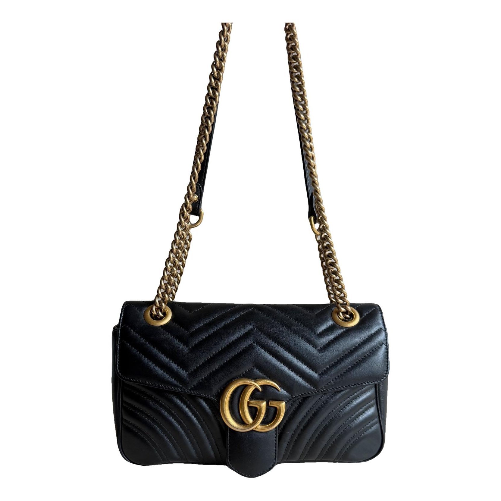 GG Marmont Flap leather handbag