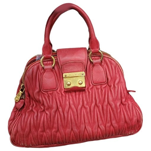 Coffer leather handbag