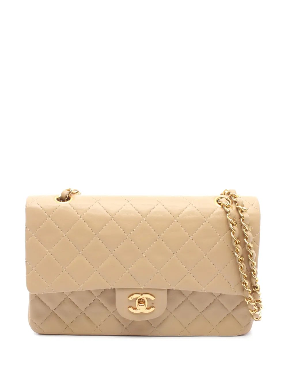 1989-1991 Medium Classic Lambskin Double Flap shoulder bag