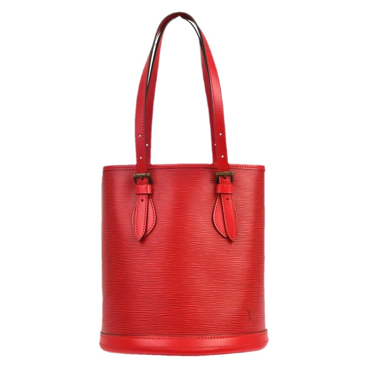 Bucket leather tote