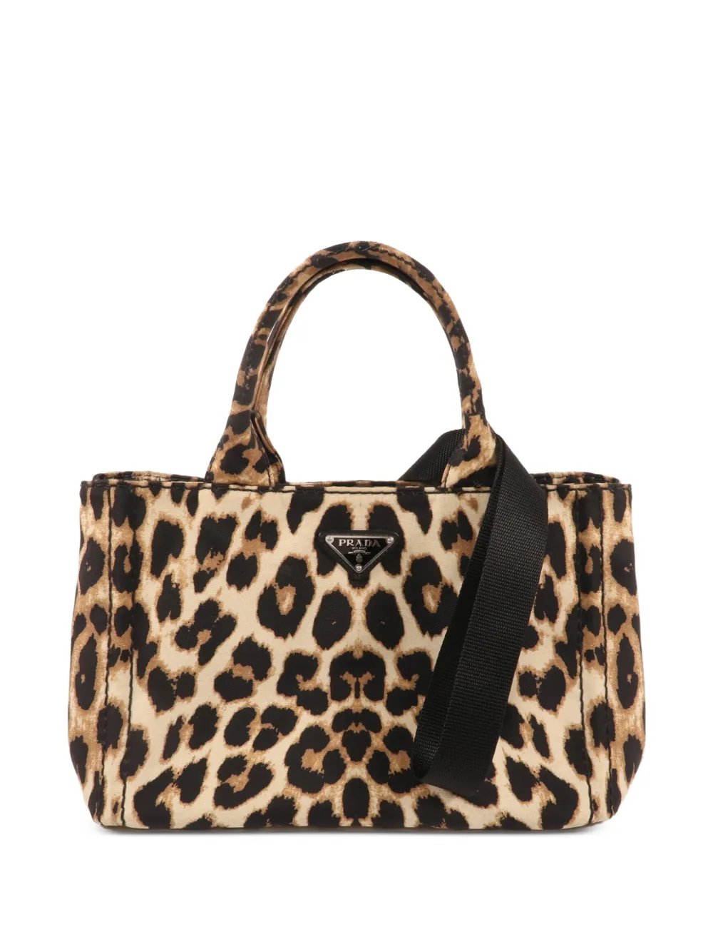 leopard-print tote bag