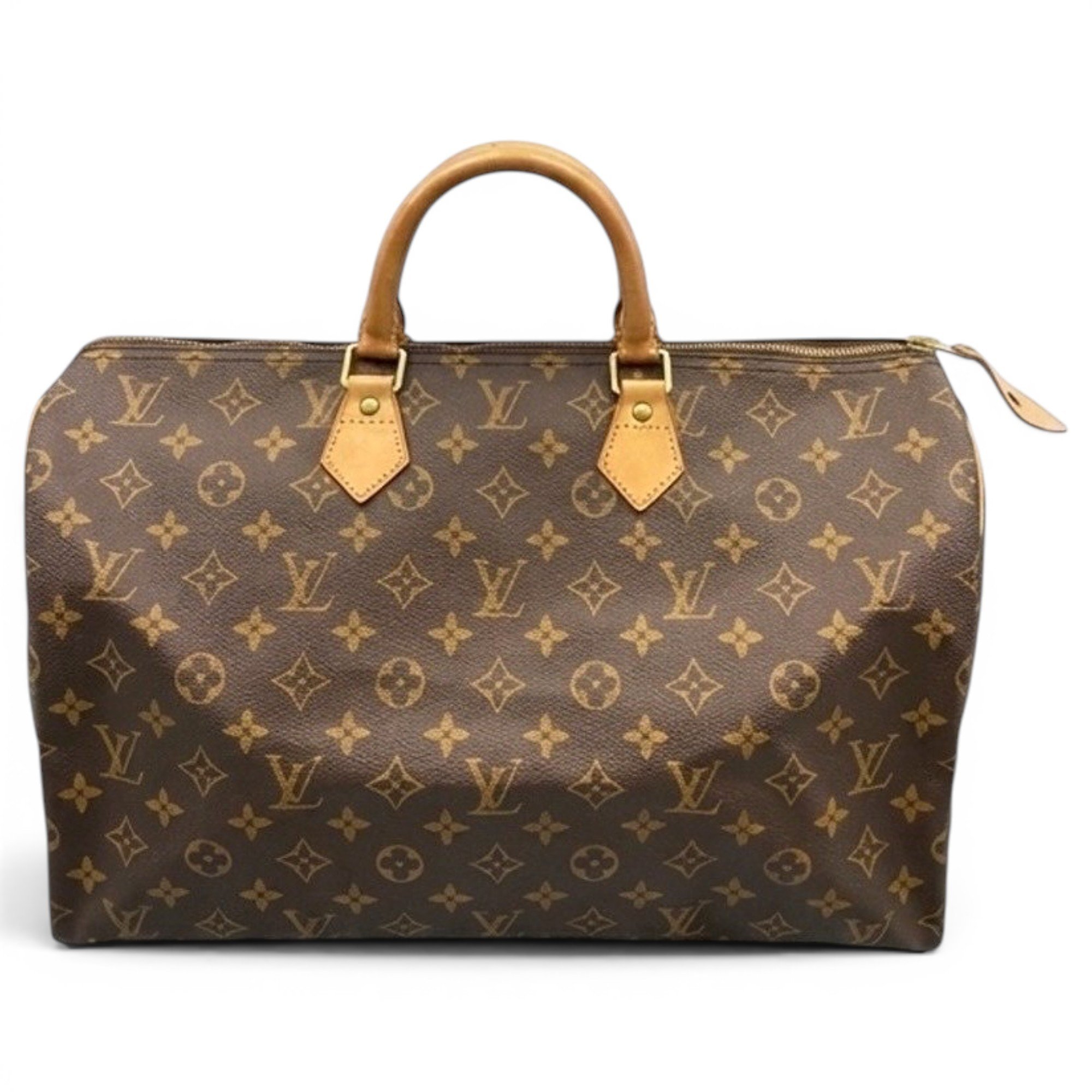 Speedy leather handbag