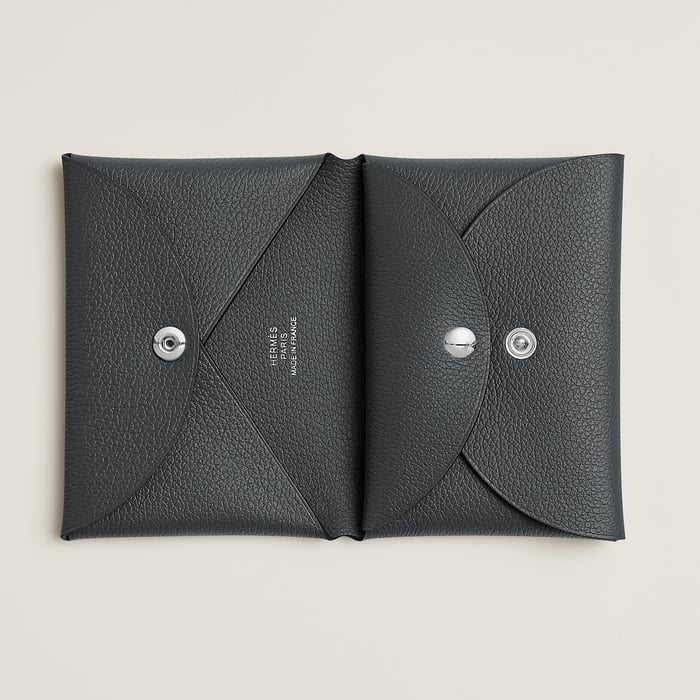 Gris Misty Calvi Duo Compact Card Holder