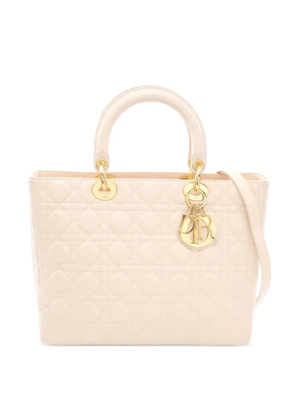 2000s Lady Dior Cannage tote bag