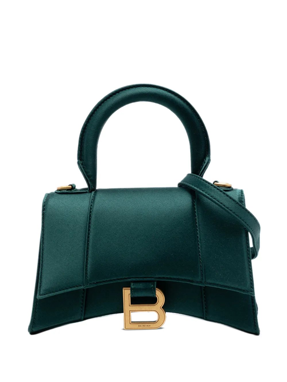 2011 Satin Hourglass Top Handle Bag XS satchel