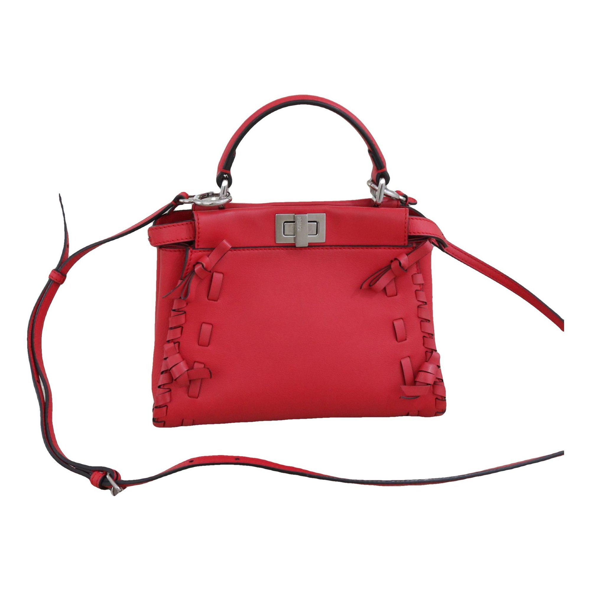 Peekaboo leather handbag