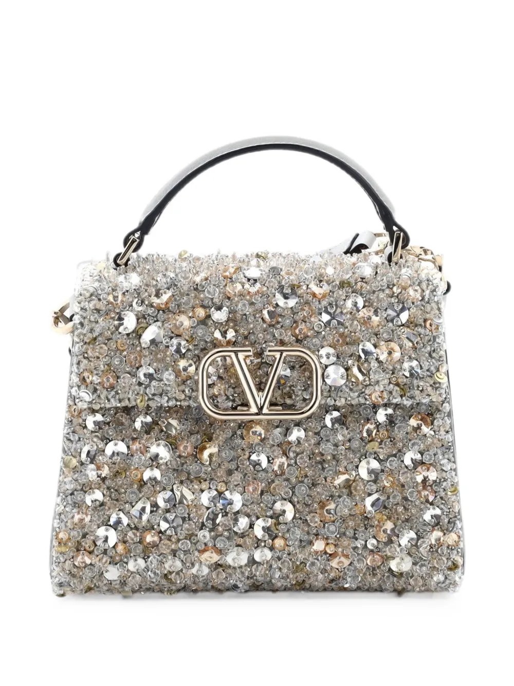 Valentino Garavani VSling Top Handle Bag Sequins Mini satchel