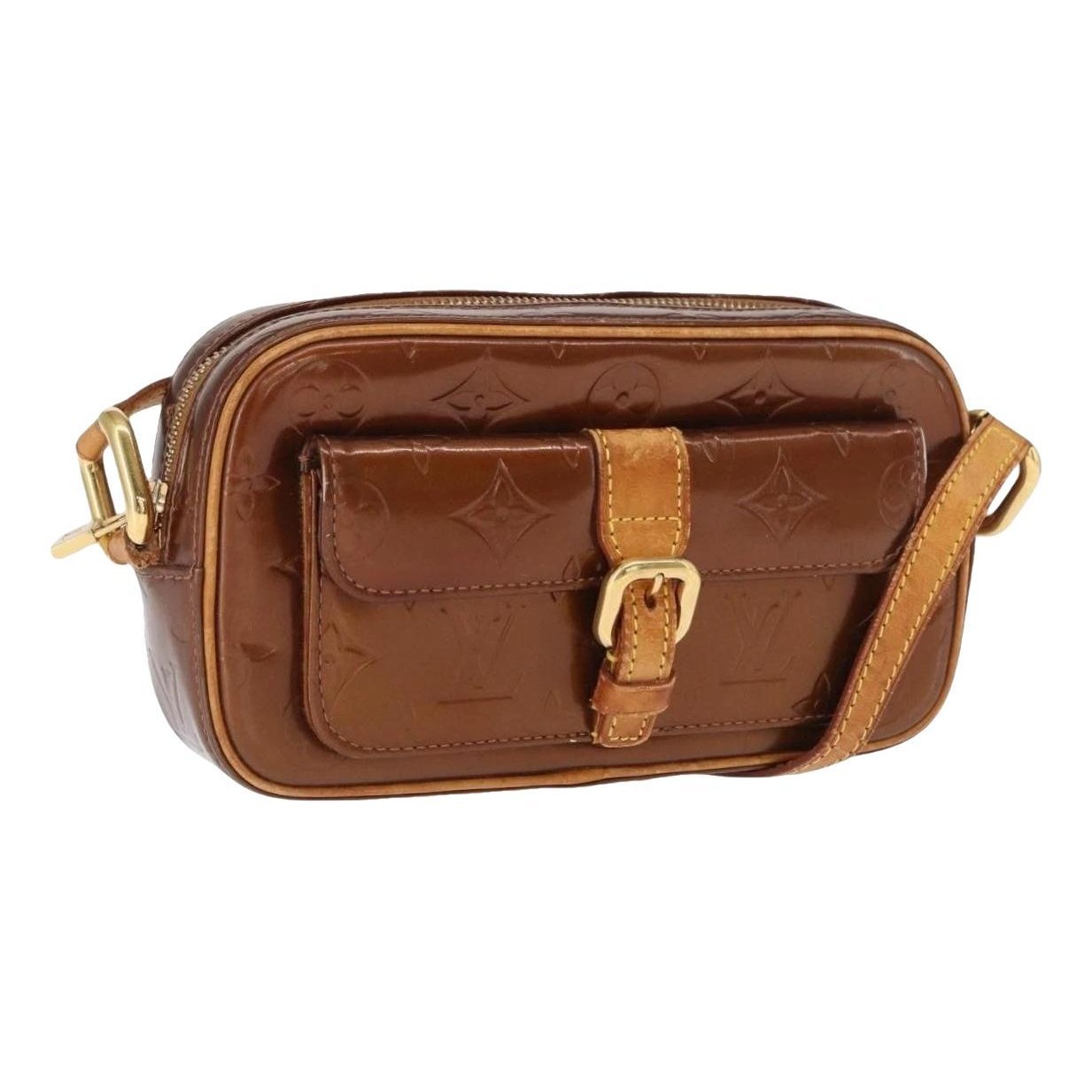 Patent leather handbag