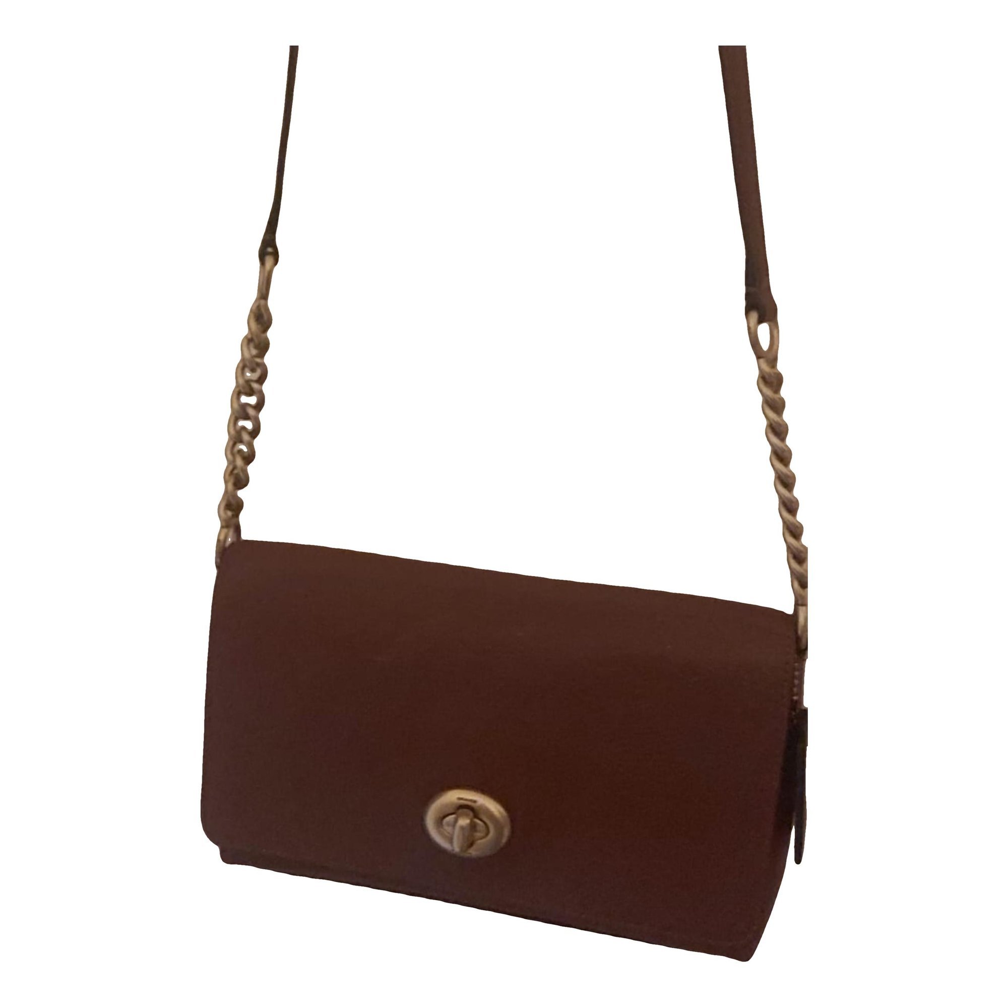 Leather clutch bag