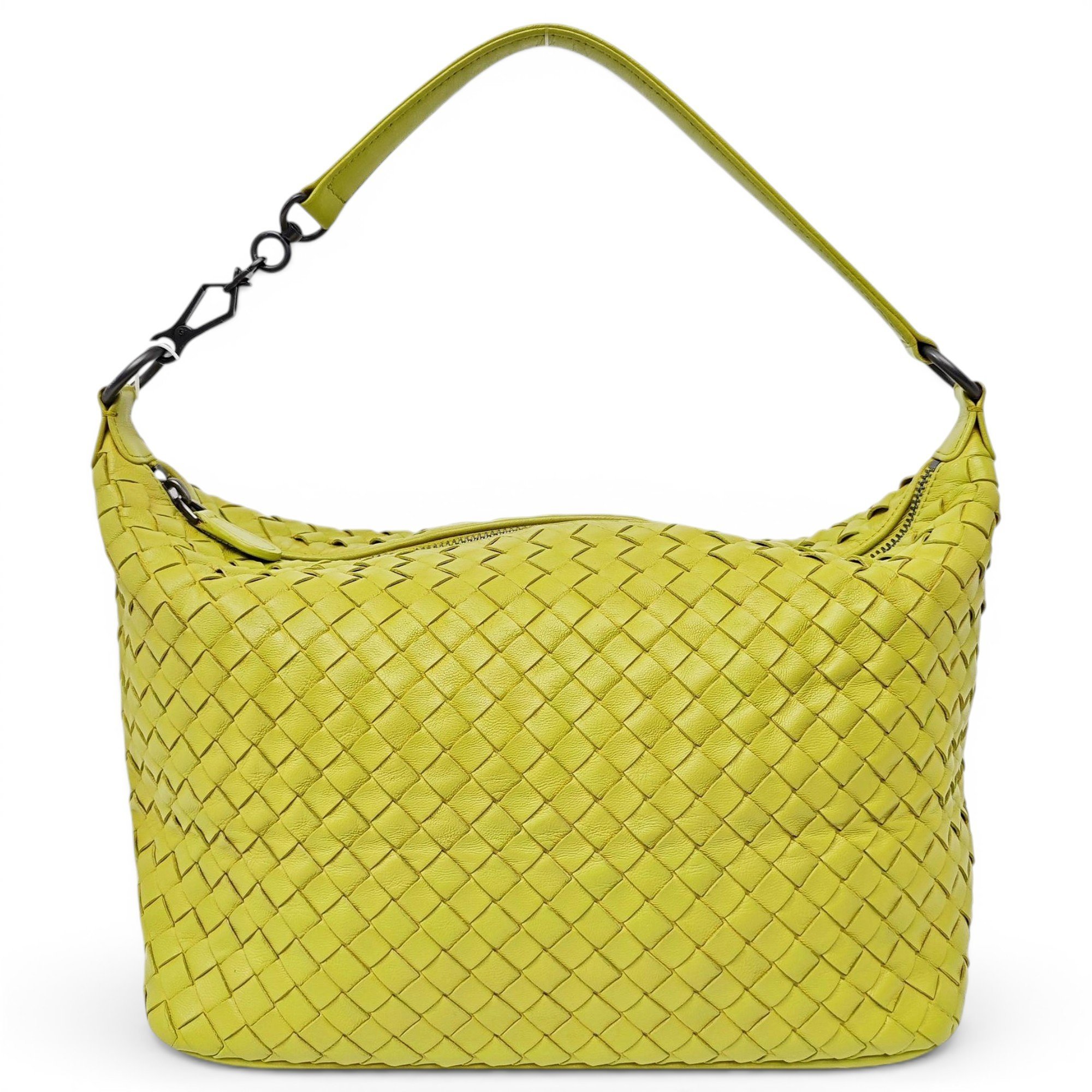 Window leather handbag