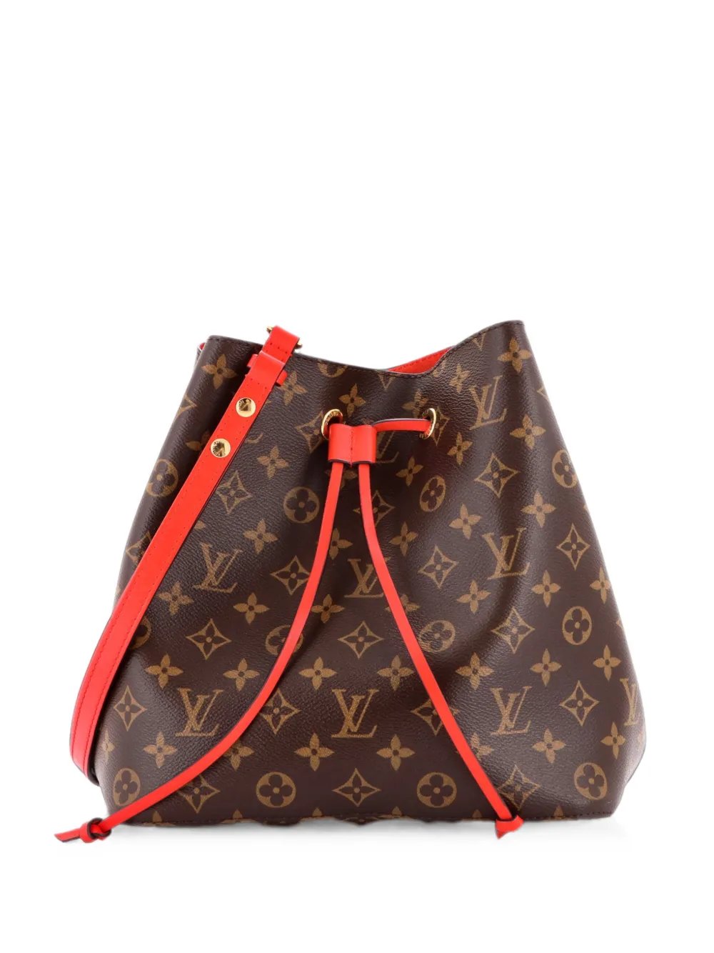 NeoNoe Handbag Monogram Canvas with Leather MM bucket bag