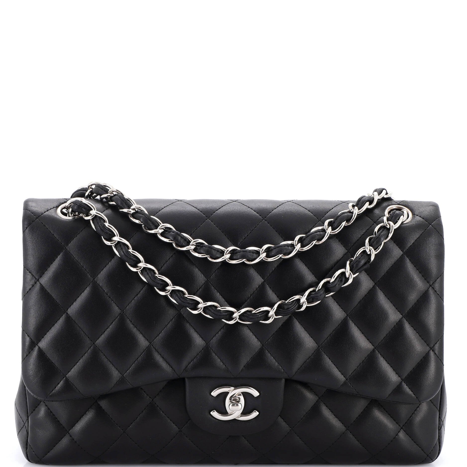 Classic Double Flap Bag Quilted Lambskin Jumbo