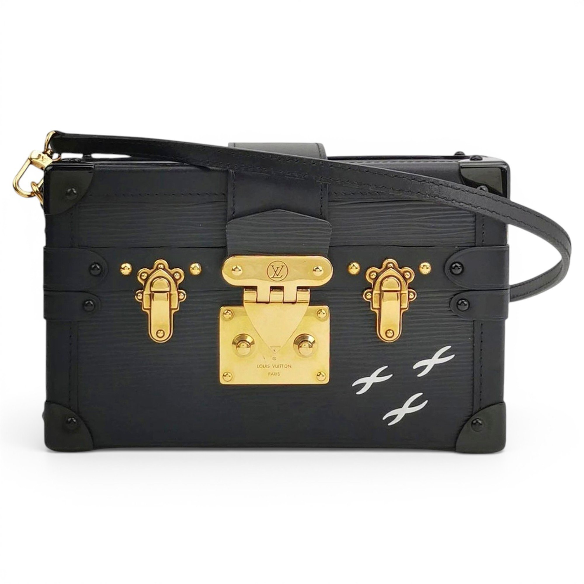 Petite Malle leather handbag