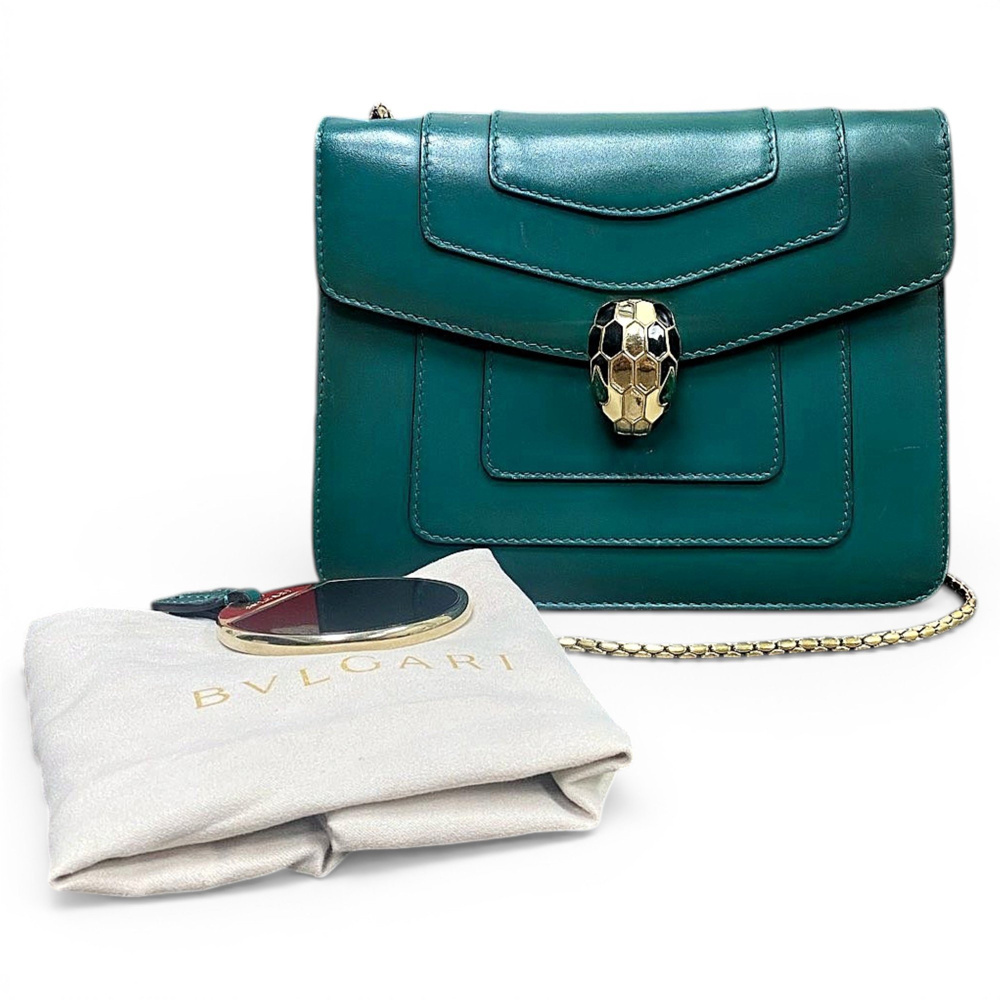Serpenti pony-style calfskin handbag