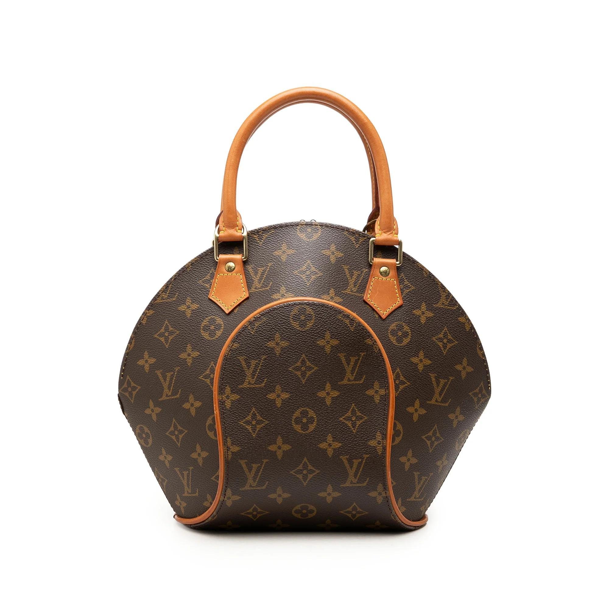 Ellipse leather handbag