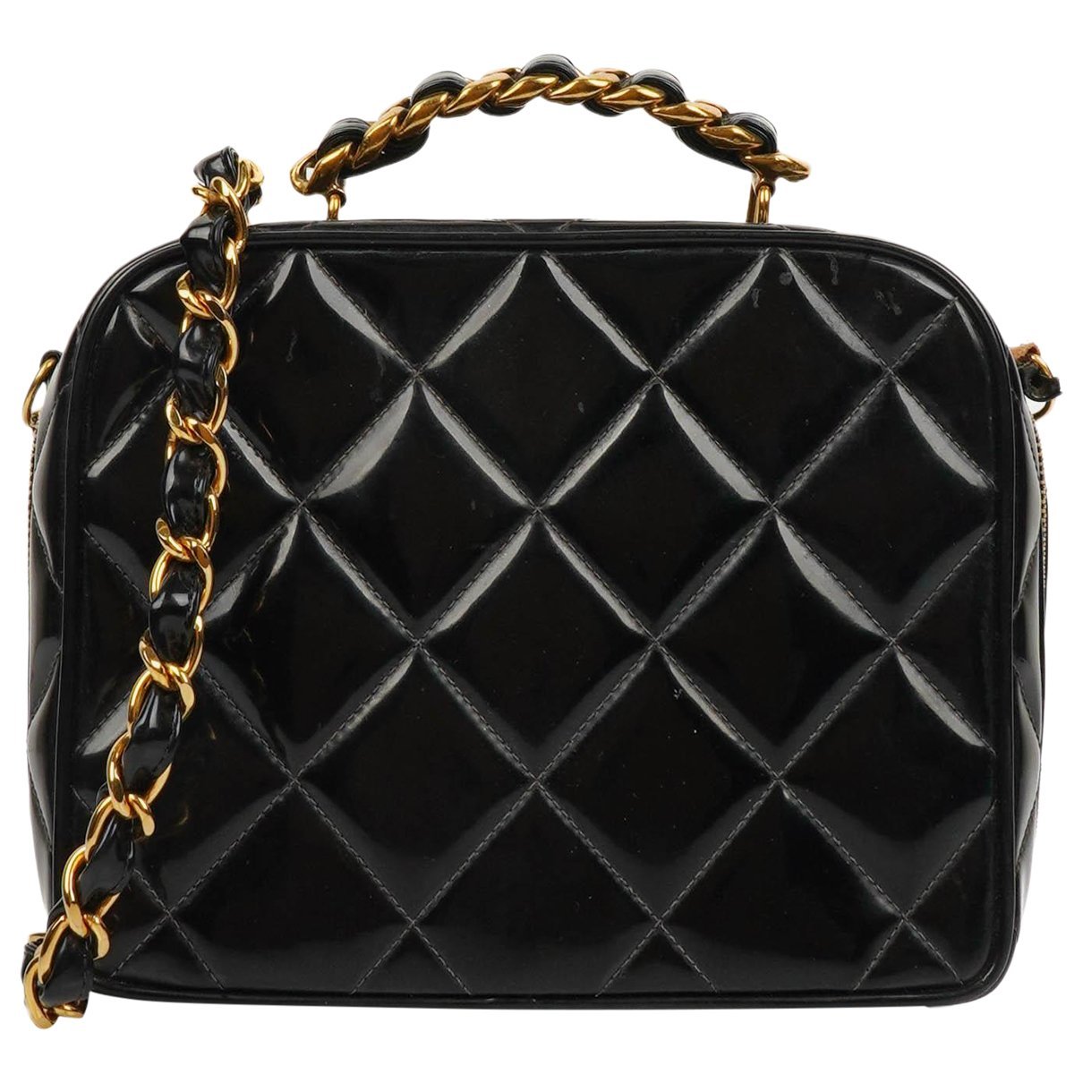 Patent leather crossbody bag