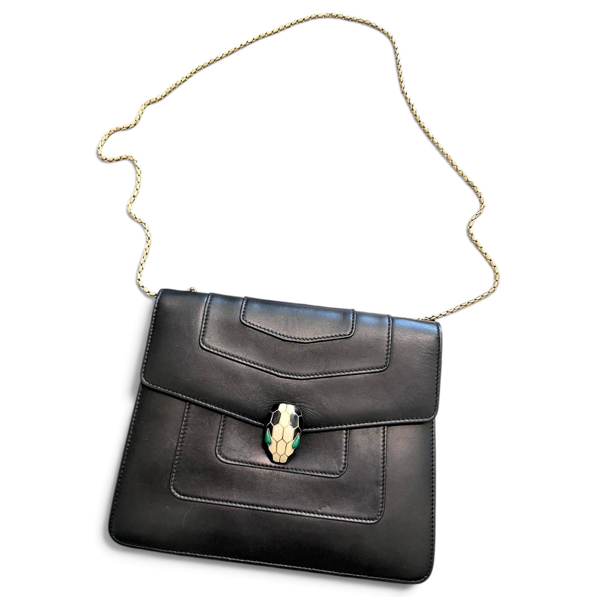Bvlgari Serpenti leather handbag