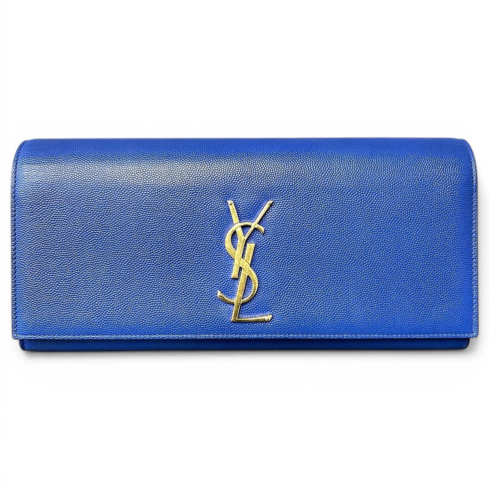 Leather clutch bag