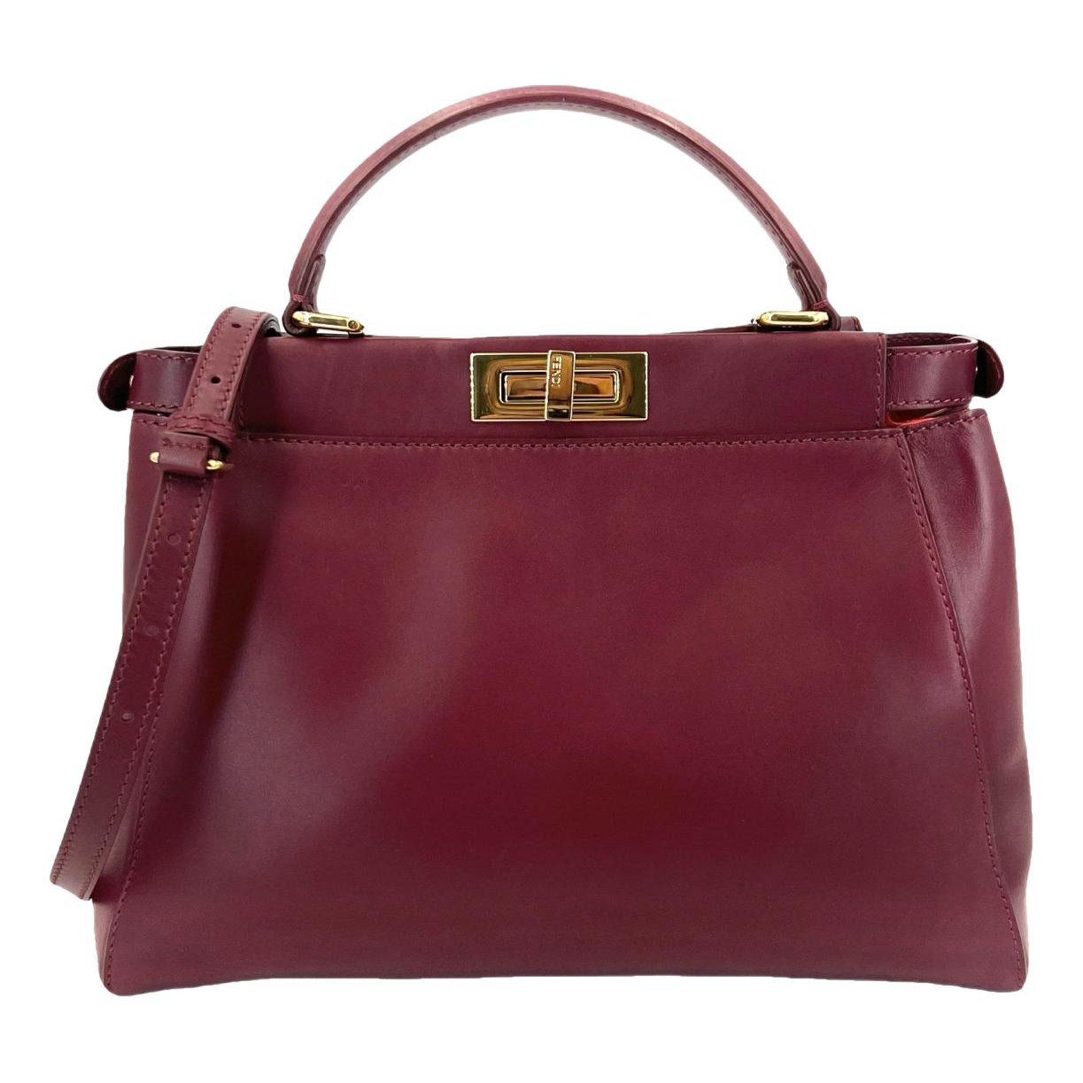 Peekaboo leather handbag