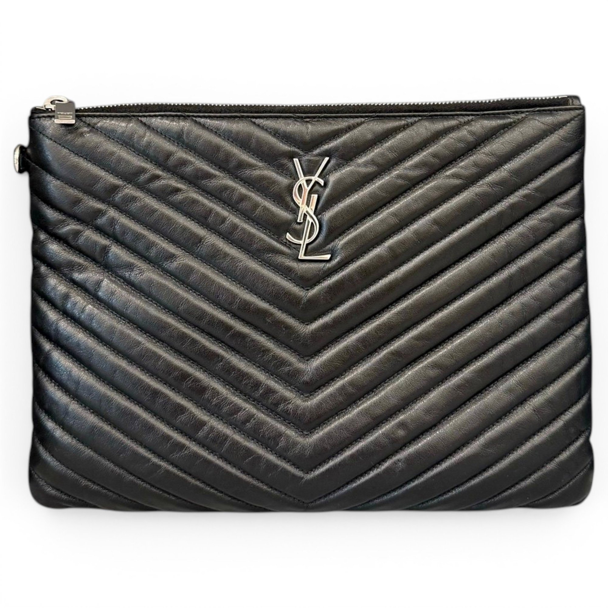 Pony-style calfskin clutch bag