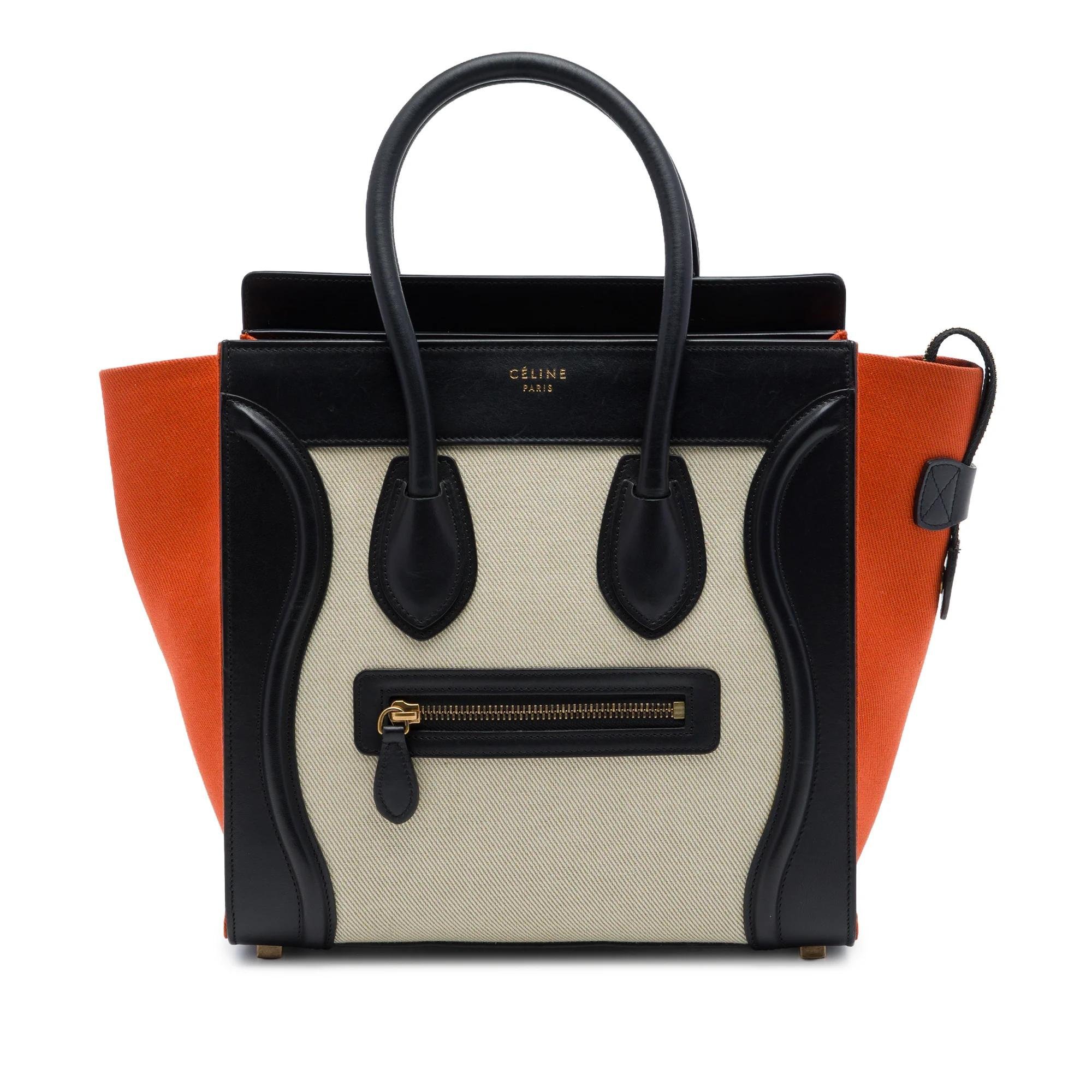 Luggage pony-style calfskin handbag